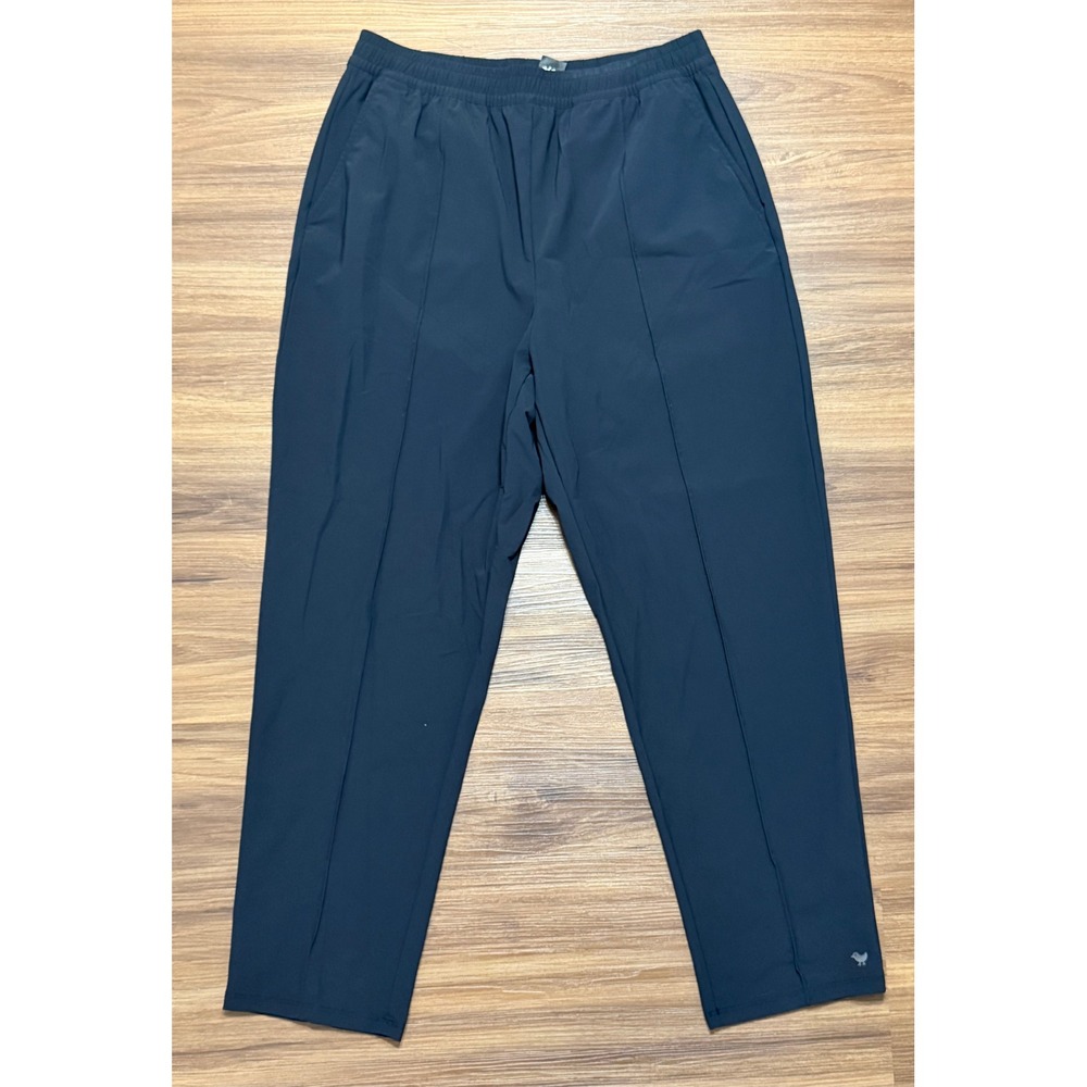 Bad Birdie Womens Players Golf Pants Black Pintuck Cropped Performance Sz M